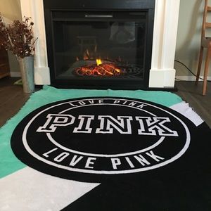 PINK plush throw